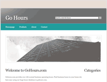 Tablet Screenshot of gohours.com